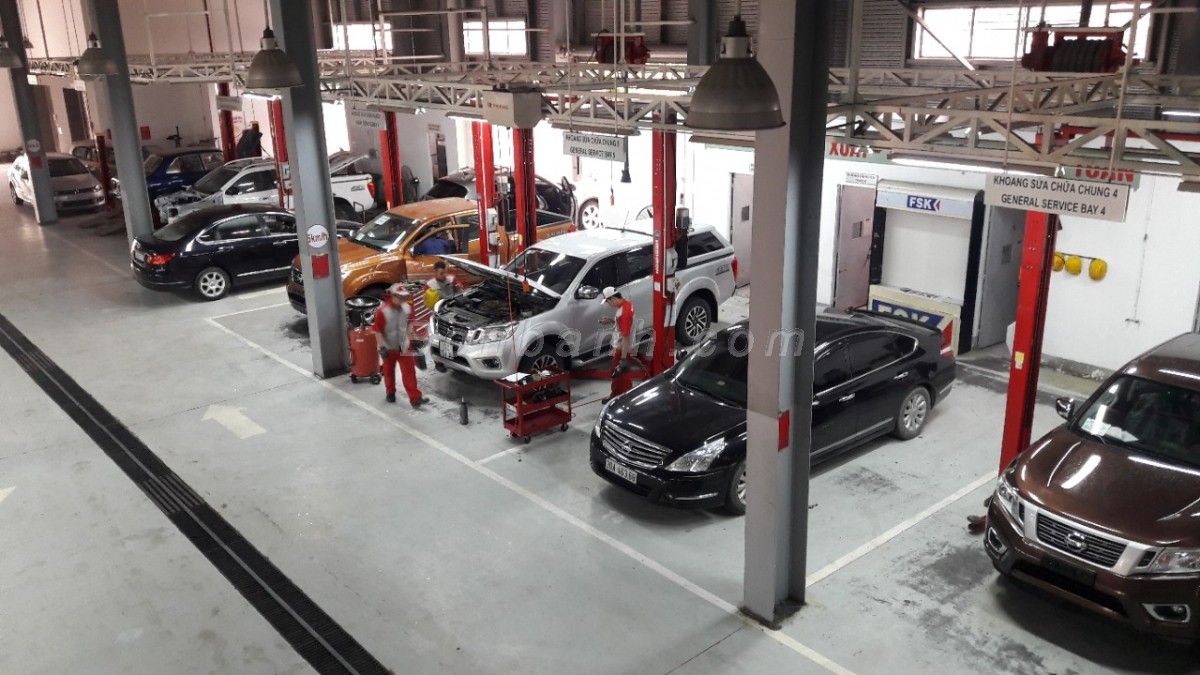 Đại lý showroom xe ô tô Nissan tại Đà Nẵng có xưởng rộng rãi