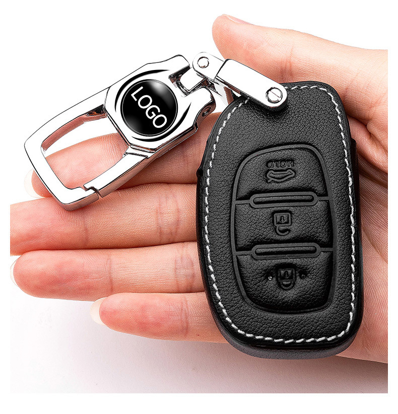 Bao da chìa khóa ô tô hyundai 3 nút ( mẫu 9 )