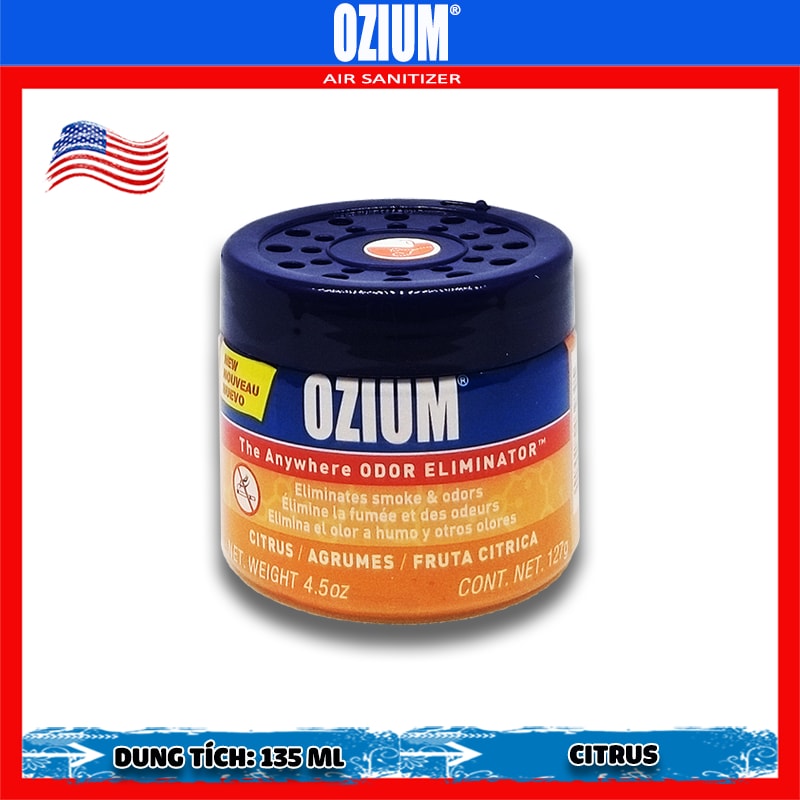 Sáp Gel khử mùi ô tô Ozium Air Citrus từ Mỹ