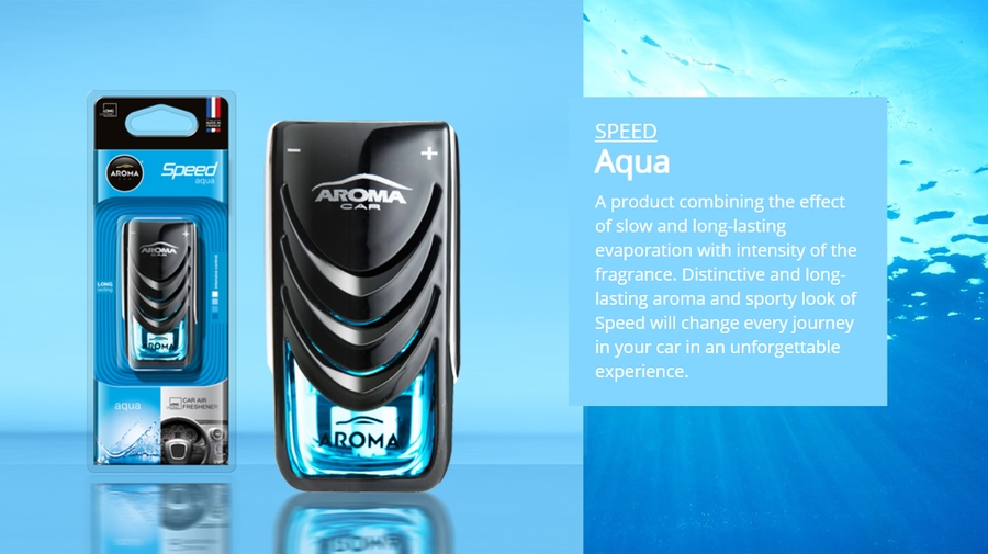 Nước hoa kẹp cửa gió ô tô Aroma Speed Aqua Pháp