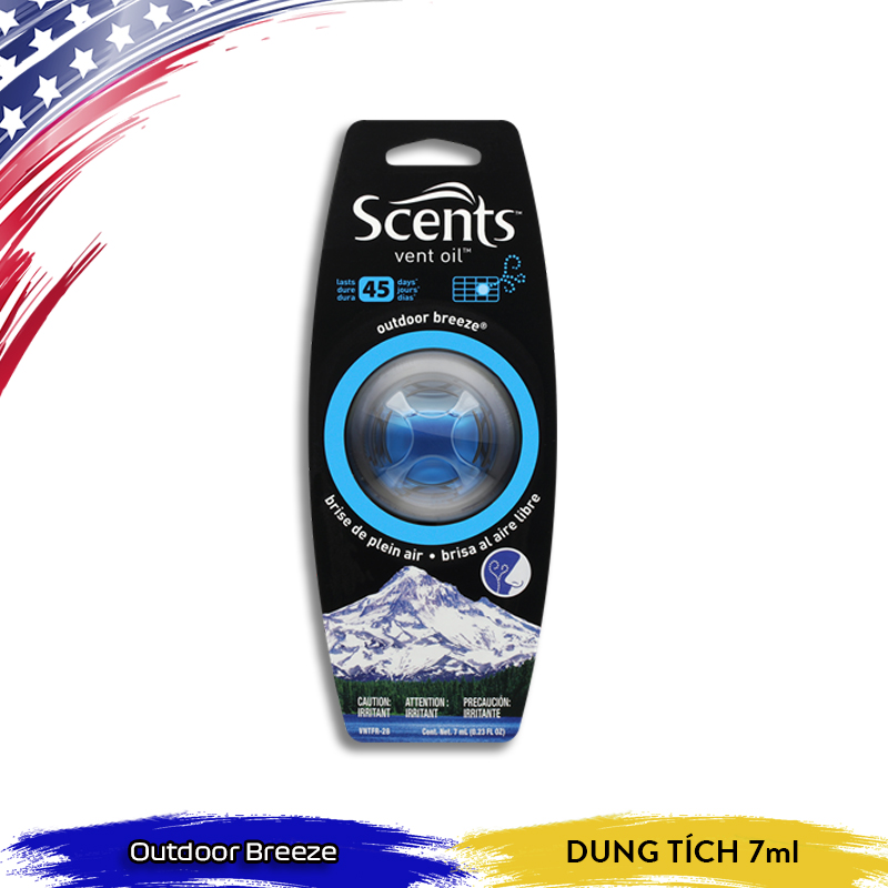 Nước hoa ô tô gài cửa gió Scents ( Mỹ )