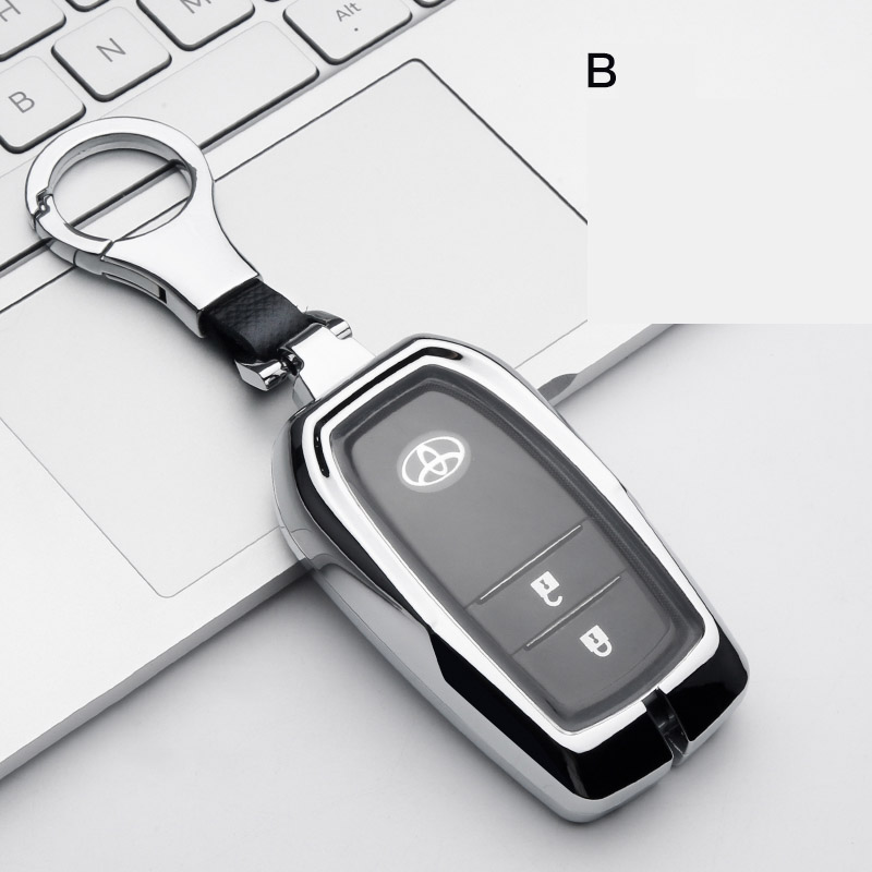 Ốp bọc chìa khóa kim loại kèm TPU cho ô tô Toyota